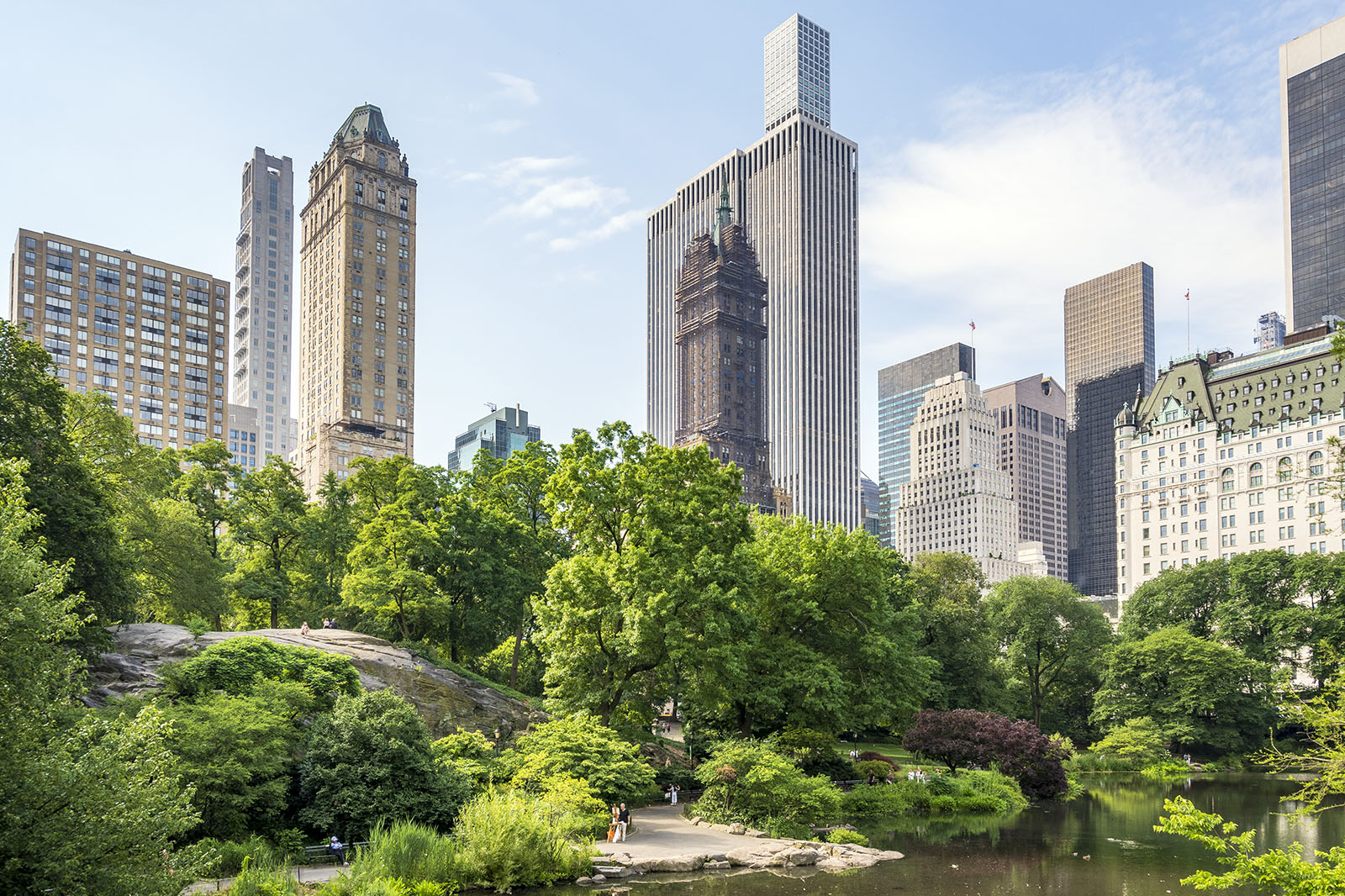 Utsikt Gapstow Bridge Central Park